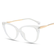 Carica l'immagine nel visualizzatore di Gallery, Retro Anti Blue Light Cat Eye Glasses For Women Vintage Ladies Clear Computer Reding Eyeglasses Trending  M