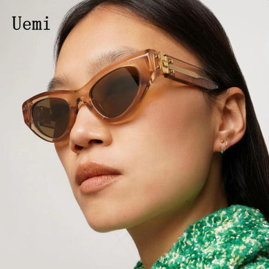 Retro Small Cat Eye Women Sunglasses  Designer Modern Sun Glasses Ins Trending Shades UV400 Ladies Eyeglasses