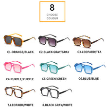 Load image into Gallery viewer, New Retro Square Sunglasses For Men Women  Designer Double Bridges Clear Anti-Blu-Ray Glasses Frame Tranding Shad
