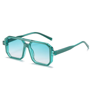 New Retro Square Sunglasses For Men Women  Designer Double Bridges Clear Anti-Blu-Ray Glasses Frame Tranding Shad