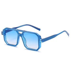 New Retro Square Sunglasses For Men Women  Designer Double Bridges Clear Anti-Blu-Ray Glasses Frame Tranding Shad