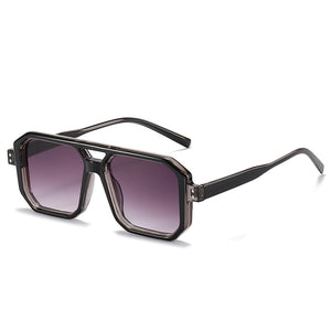 New Retro Square Sunglasses For Men Women  Designer Double Bridges Clear Anti-Blu-Ray Glasses Frame Tranding Shad