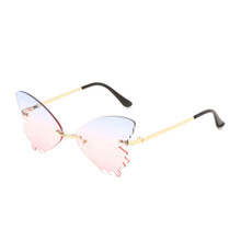 Load image into Gallery viewer, Rimless Sunglasses Women Retro Transparent Ocean Lens Glasses  Ladies Butterfly Design Sun Glasses UV400