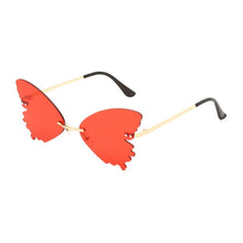 Load image into Gallery viewer, Rimless Sunglasses Women Retro Transparent Ocean Lens Glasses  Ladies Butterfly Design Sun Glasses UV400