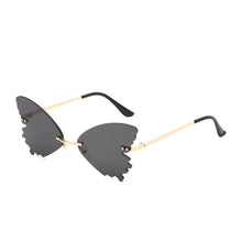 Load image into Gallery viewer, Rimless Sunglasses Women Retro Transparent Ocean Lens Glasses  Ladies Butterfly Design Sun Glasses UV400