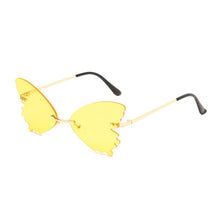 Load image into Gallery viewer, Rimless Sunglasses Women Retro Transparent Ocean Lens Glasses  Ladies Butterfly Design Sun Glasses UV400