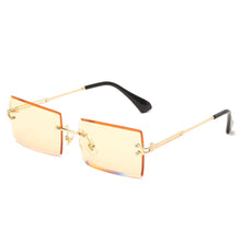 Carica l'immagine nel visualizzatore di Gallery, New Fashion Rimless Sunglasses Women Small Square Sun glasses Luxury Brand Design Metal Sunglass UV400 Shades Eyewear