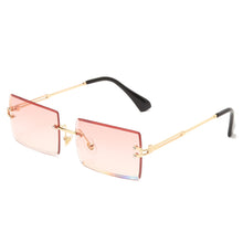 Carica l'immagine nel visualizzatore di Gallery, New Fashion Rimless Sunglasses Women Small Square Sun glasses Luxury Brand Design Metal Sunglass UV400 Shades Eyewear
