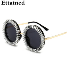 Load image into Gallery viewer, Round Diamond Sunglasses Women  Crystal Eyeglasses Classic Retro Men Brand Designer Glasses Eyewear UV400
