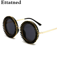 Load image into Gallery viewer, Round Diamond Sunglasses Women  Crystal Eyeglasses Classic Retro Men Brand Designer Glasses Eyewear UV400