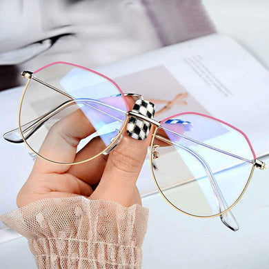 New Fashion Sexy Eyeglasses for Women fake glasses Alloy Spectacles Glasses Frame Retro Myopia Girls Eye Glasses