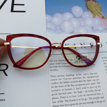 Load image into Gallery viewer, Sexy Red Cat Eye Anti-blue Glasses Frame Women Vintage Optical Transparent Eyeglasses Female Comfortable Spectacles