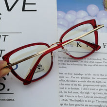 Load image into Gallery viewer, Sexy Red Cat Eye Anti-blue Glasses Frame Women Vintage Optical Transparent Eyeglasses Female Comfortable Spectacles