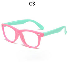 Load image into Gallery viewer, Silicone Children&#39;s Flat Lens Anti Blue Light Goggles Baby Glasses Frame Children&#39;s Glasses Frame
