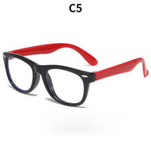 Load image into Gallery viewer, Silicone Children&#39;s Flat Lens Anti Blue Light Goggles Baby Glasses Frame Children&#39;s Glasses Frame