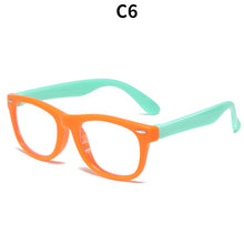 Load image into Gallery viewer, Silicone Children&#39;s Flat Lens Anti Blue Light Goggles Baby Glasses Frame Children&#39;s Glasses Frame