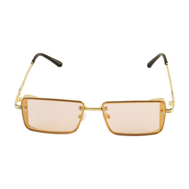 Small Rectangle Sunglasses Summer UV400 Glasses Ladies Metal Frameless Riding Retro Sunglasses Mens Sunglass