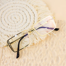 Load image into Gallery viewer, Small Rectangle Sunglasses Summer UV400 Glasses Ladies Metal Frameless Riding Retro Sunglasses Mens Sunglass