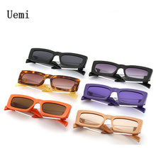 Load image into Gallery viewer, Small Square Colorful Sunglasses For Women Men Retro Rectangle Double Color Shades UV400 Trending Gradient Sun Glass