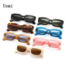 Load image into Gallery viewer, Small Square Sunglasses For Women Men Retro Rectangle Frame Sun Glasses Tea Blue Ins Trending Shades UV400 Eyeglasse
