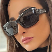 Load image into Gallery viewer, Small Square Sunglasses For Women Men Retro Rectangle Frame Sun Glasses Tea Blue Ins Trending Shades UV400 Eyeglasse