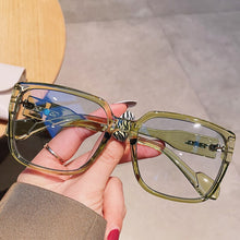 Load image into Gallery viewer, Square Anti-blue Light Eyeglasses For Women Vintage Green Beige Clear Computer Glasses Frame Female Shades Black