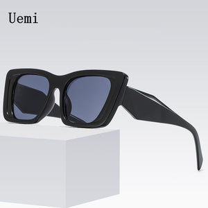New Square Sunglasses For Women Men Brand Designer Retro Shades UV400 Polygon Cat Eye Trending Green Sun Glasses Wholesa