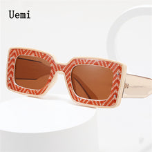 Carica l'immagine nel visualizzatore di Gallery, Square Sunglasses For Women Men Rivet Decoration  Brand Design Ins Ladies Sun Glasses UV400 Shades Eyewear