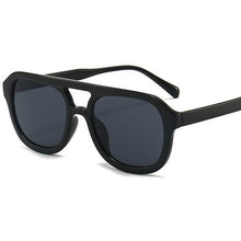 Load image into Gallery viewer, Square Sunglasses Women Men Double Bridge Frame Black Light Tea Vintage Brand Designer Sun Glasses Female 2023 Shade