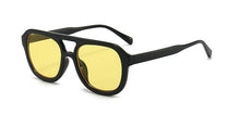 Load image into Gallery viewer, Square Sunglasses Women Men Double Bridge Frame Black Light Tea Vintage Brand Designer Sun Glasses Female 2023 Shade