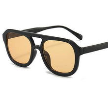 Load image into Gallery viewer, Square Sunglasses Women Men Double Bridge Frame Black Light Tea Vintage Brand Designer Sun Glasses Female 2023 Shade