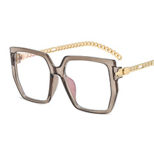 Load image into Gallery viewer, New Square Women Glasses Frame Clear Anti-Blu-Ray Spring Hinge Chain Legs Eyewear Men Optical Computer Ladies UV400