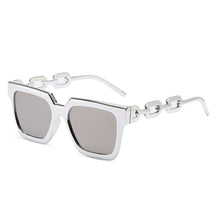 Load image into Gallery viewer, Square Women Sunglasses For Female Retro Unique Chain Legs Gradient Mirror Punk Sun Glasses Shades UV400 Ins Popular