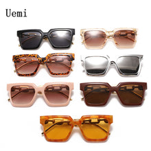 Load image into Gallery viewer, Square Women Sunglasses For Female Retro Unique Chain Legs Gradient Mirror Punk Sun Glasses Shades UV400 Ins Popular
