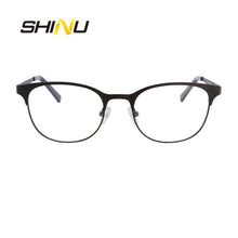 Carica l&#39;immagine nel visualizzatore di Gallery, Stainless &amp; Acetate Mixed Eyeglasses For Women And Men Plain Glasses Frame Unisex Optical Frame Quality Eyewear