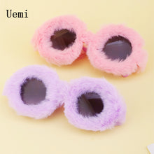 Load image into Gallery viewer, Steampunk Oversized Sunglasses For Women Soft Fur Sun Glasses Men UV400 Gradient Goggle Shades Handmade Eyewear