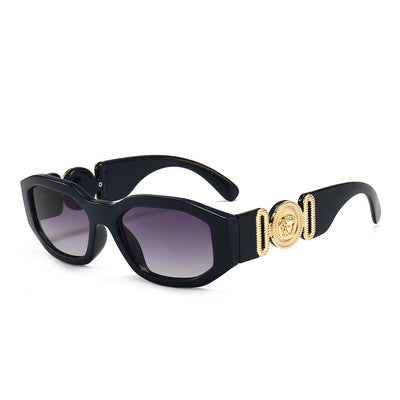 Sunglasses For Couple Personality Sunglasses Head Decorative Irregular Small Box Trend Europe And American Cute 2023