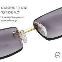 Load image into Gallery viewer, Sunglasses For Men Super Clear Rimless Sunglasses Ocean Slice Diamond Cut Glasses Trend Classic Driving Square Gafas