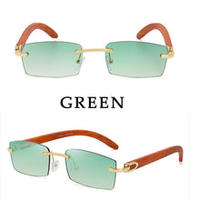 Load image into Gallery viewer, Sunglasses For Men Super Clear Rimless Sunglasses Ocean Slice Diamond Cut Glasses Trend Classic Driving Square Gafas