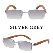 Load image into Gallery viewer, Sunglasses For Men Super Clear Rimless Sunglasses Ocean Slice Diamond Cut Glasses Trend Classic Driving Square Gafas