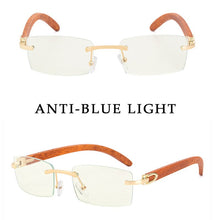 Load image into Gallery viewer, Sunglasses For Men Super Clear Rimless Sunglasses Ocean Slice Diamond Cut Glasses Trend Classic Driving Square Gafas