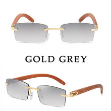 Load image into Gallery viewer, Sunglasses For Men Super Clear Rimless Sunglasses Ocean Slice Diamond Cut Glasses Trend Classic Driving Square Gafas