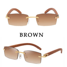 Load image into Gallery viewer, Sunglasses For Men Super Clear Rimless Sunglasses Ocean Slice Diamond Cut Glasses Trend Classic Driving Square Gafas
