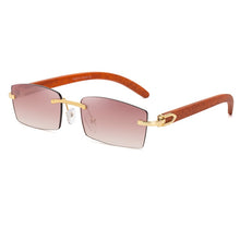 Load image into Gallery viewer, Sunglasses For Men Super Clear Rimless Sunglasses Ocean Slice Diamond Cut Glasses Trend Classic Driving Square Gafas