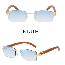 Load image into Gallery viewer, Sunglasses For Men Super Clear Rimless Sunglasses Ocean Slice Diamond Cut Glasses Trend Classic Driving Square Gafas