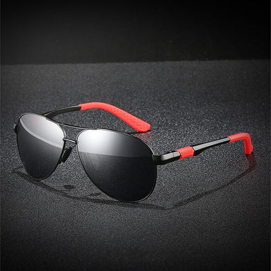 Sunglasses Men Brand Design Popular Sun Glasses Men's Aluminum Alloy Frame Poalrized Mirror UV 400 Eyeglasses