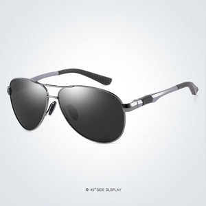 Sunglasses Men Brand Design Popular Sun Glasses Men's Aluminum Alloy Frame Poalrized Mirror UV 400 Eyeglasses
