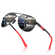 Load image into Gallery viewer, Sunglasses Men Brand Design Popular Sun Glasses Men&#39;s Aluminum Alloy Frame Poalrized Mirror UV 400 Eyeglasses