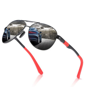 Sunglasses Men Brand Design Popular Sun Glasses Men's Aluminum Alloy Frame Poalrized Mirror UV 400 Eyeglasses