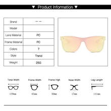 Load image into Gallery viewer, Sunglasses One piece Trend Personality Eyeglass Brand Design Protection Reflective Frameless Sunglassess UV400